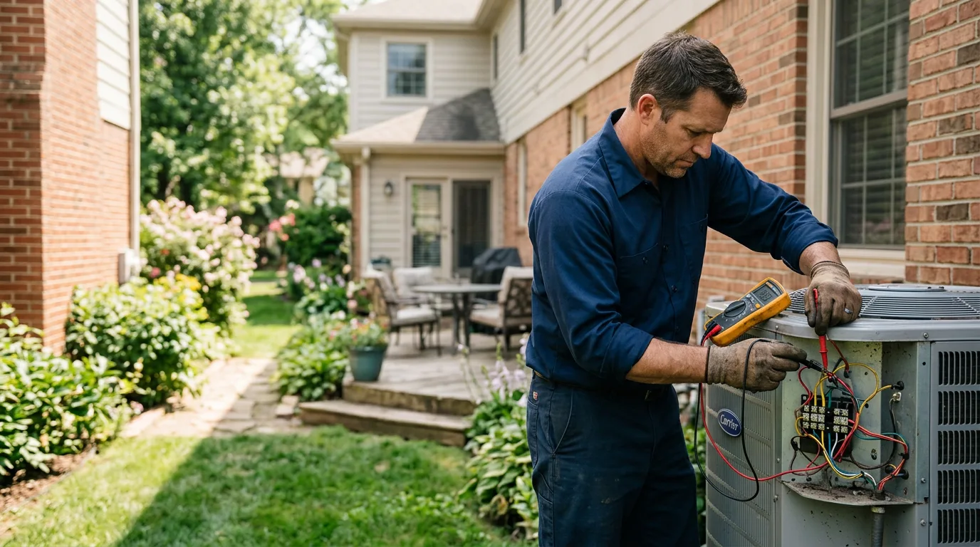 HVAC technician working near Point Pleasant, PA